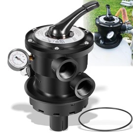 Replacement for Hayward SP0714T VariFlo XL Top Mount Multiport Valve Part for Above-Ground Pro- or VL Series Sand Filter, 1.5 Inch Plumbing, 7-Position Control Valve