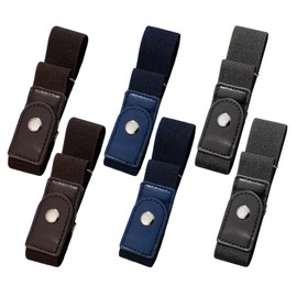 PVYHALBJKX Unisex Stretch Belt – Comfortable No Buckle Belt for Men & Women – Ideal Groomsmen Presents and Men's Elastic Stretch Belts – Stylish Buckley Belt