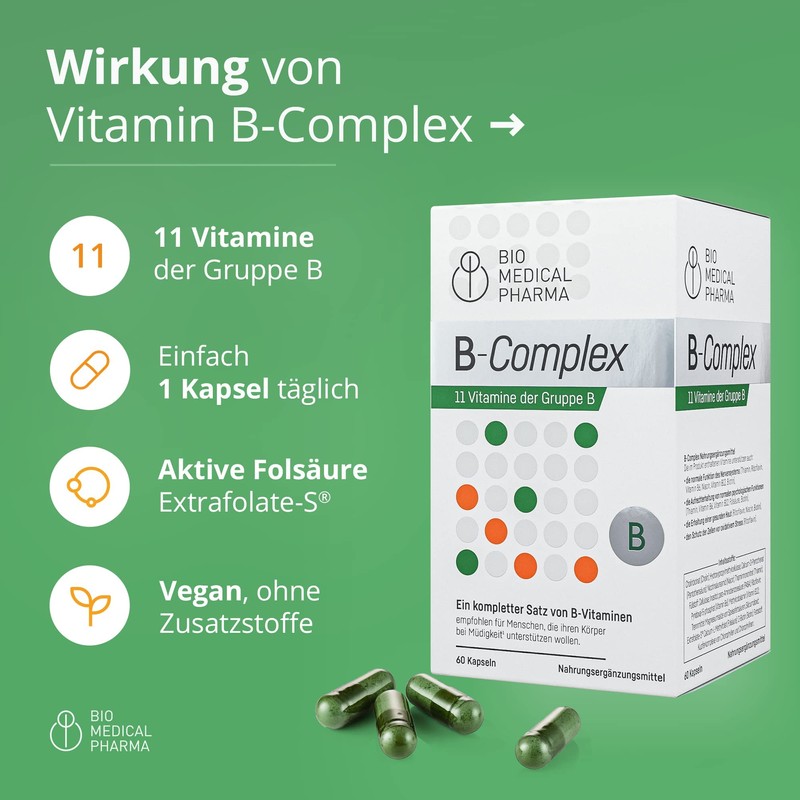 Vitamin B Complex High Dose - All 11 B Vitamins