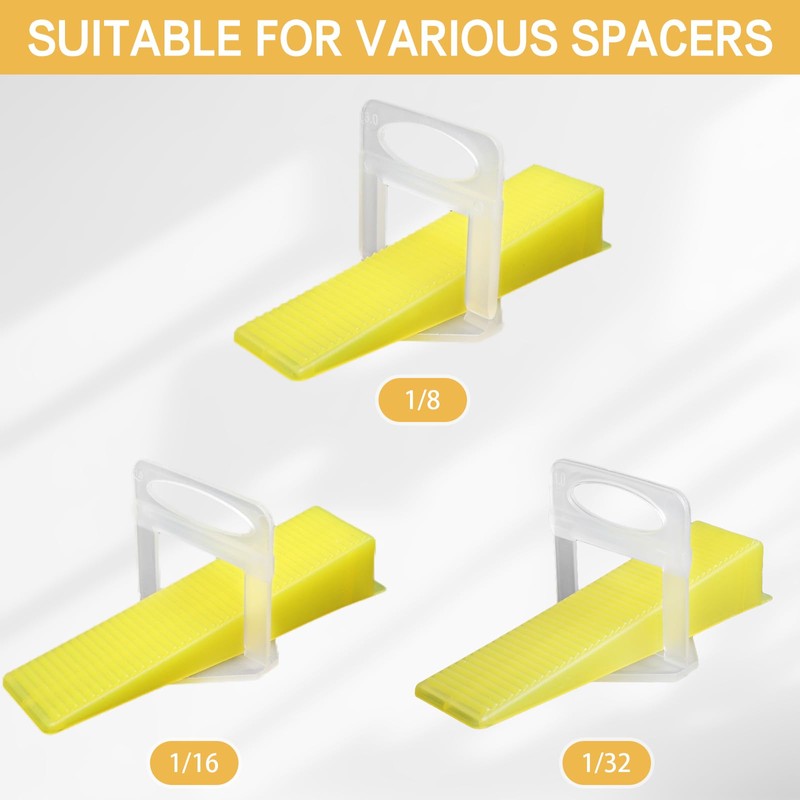 Storystore Tile Leveling System Tile Wedges, Reusable Tile Wedges Leveler
