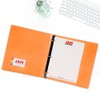 JAM Paper Plastic 3 Ring Binder, 2, Orange, Sold individually
