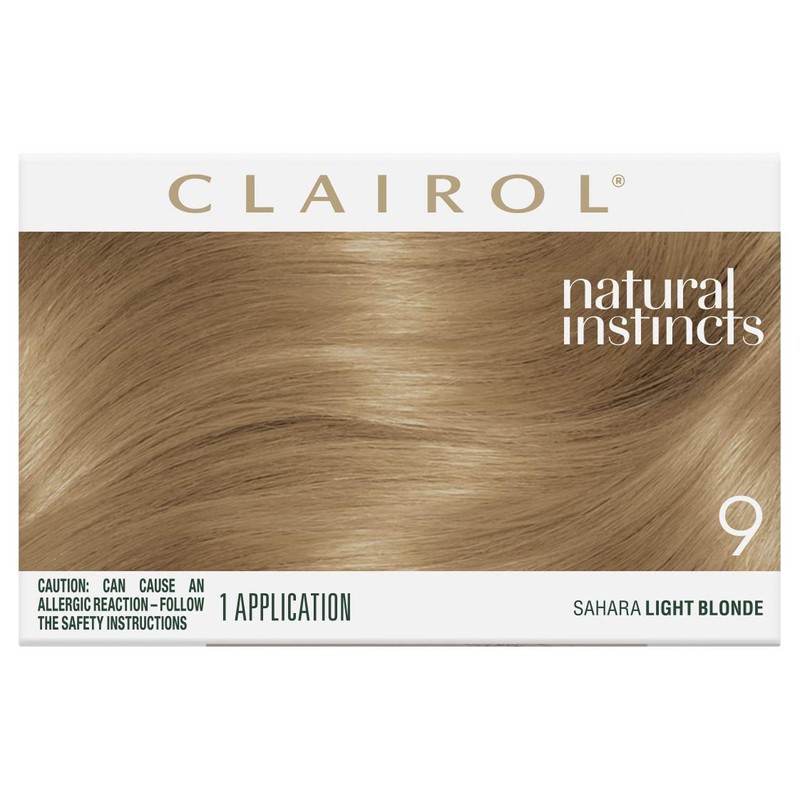 Clairol Natural Instincts Semi-Permanant Hair Colour, 9 Light Blonde, Ammonia