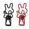 100Pcs Bunny Binder Clips Hollow Out Strong Metal Multi Purpose