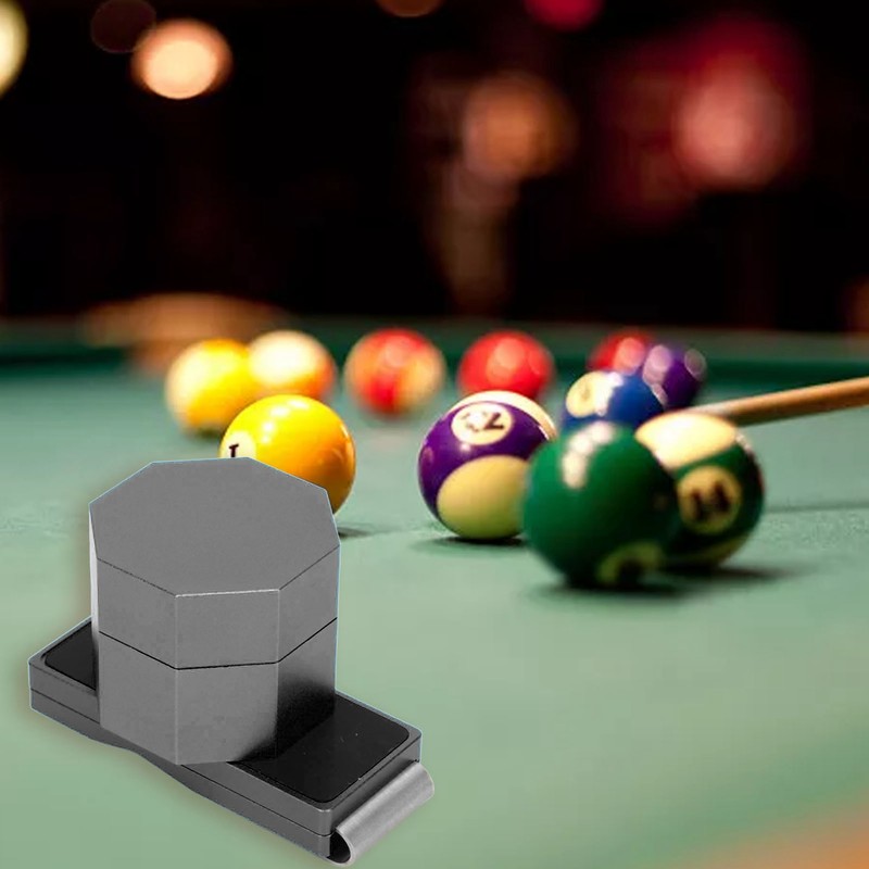 Billiards Octagonal Chalk Case Set Magnetic Billiard Cue Chalk Box