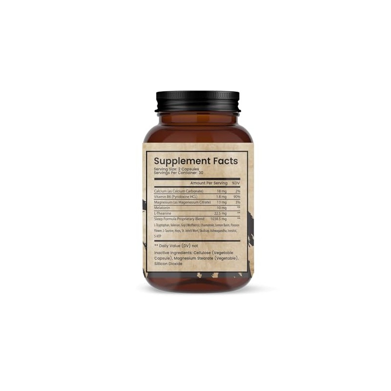 Teton Naturals Sleep Easy Supplements 60 Capsules