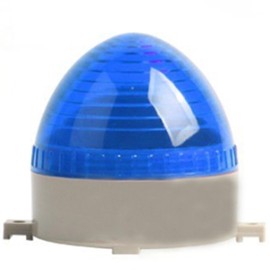 MACHSWON Warning Light Small Mini TB-60 Silent Universal Strobe Blue LED Emergency Safety Flashing Warning Lamp Factories Transportation Machinery Industry Alarm Lamp DC24V
