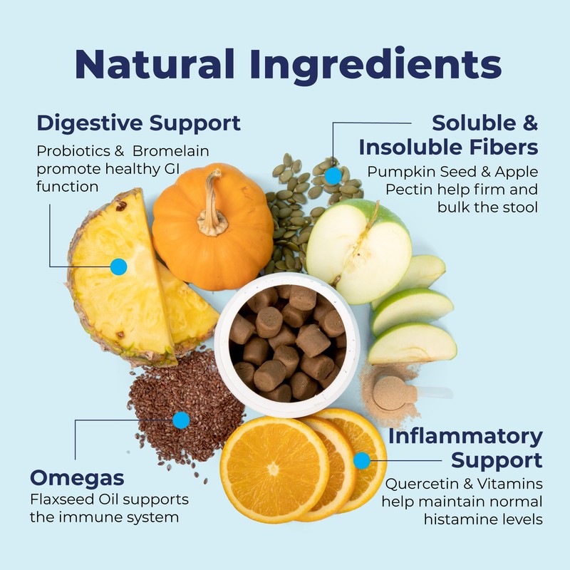 Vetnique Glandex Anal Gland Soft Chew Treats with Pumpkin for