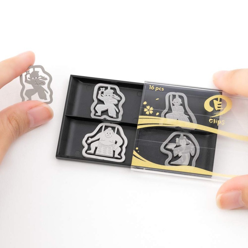 Midori 43265006 Clips, Etched Clips, Japanese Character