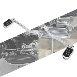 HCmotorku Motorcycle Heel Toe Shift Lever Front Rear Levers w/Shifter Pegs Fit for Harley FL Softail 1986-2017 Touring 1988-2025 Trike 2008-2025 (Chrome)