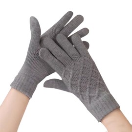 Tuainge Gloves, Women's, Autumn and Winter, Men's Gloves, Smartphone Compatible, Thermal, Windproof, Cold, Smartphone Compatible, Stretchable, Biking, Cycling, Commuting to Work or School, Unisex