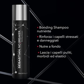 Sebastian Professional No Breaker Shampoo Reparador Sin Parabenos, Vegano