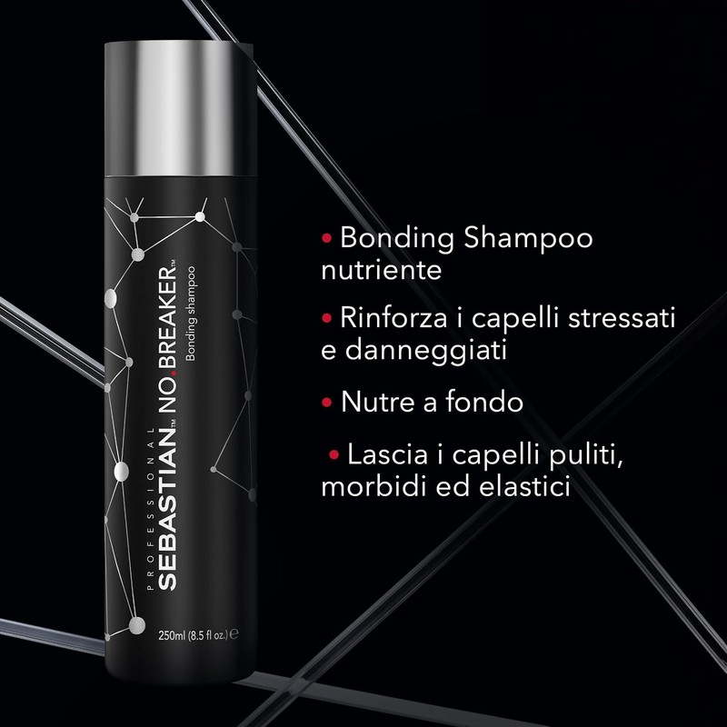 Sebastian Professional No Breaker Shampoo Reparador Sin Parabenos, Vegano
