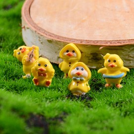 BAIYIYI 50PCS 3D Duck Nail Charms Mixed 5 Shape Cute Duck Resin Nail Art Charms Flatback Slime Resin Charms for Acrylic Nails DIY Craft Accessories