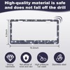 QUANQIUFEI 2 Pack Bling License Plate Frames for Women, Sparkly