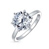 Personalize Wedding Classic Timeless Cubic Zirconia 3CT AAA CZ 6
