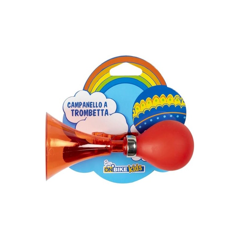 ON Bike Kids Trumpet Bell Red Plastic for Kids Bike