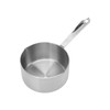 Stainless Steel Butter Warmer Flat Bottom Milk Pot with Double