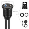 URWOOW Flush Mount Cable Kit 3 ft USB 3.0 Male