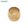 LTWFITTING Value Pack 1/4-Inch OD Brass Compression Insert,Sleeve Ferrule,Nut (Pack
