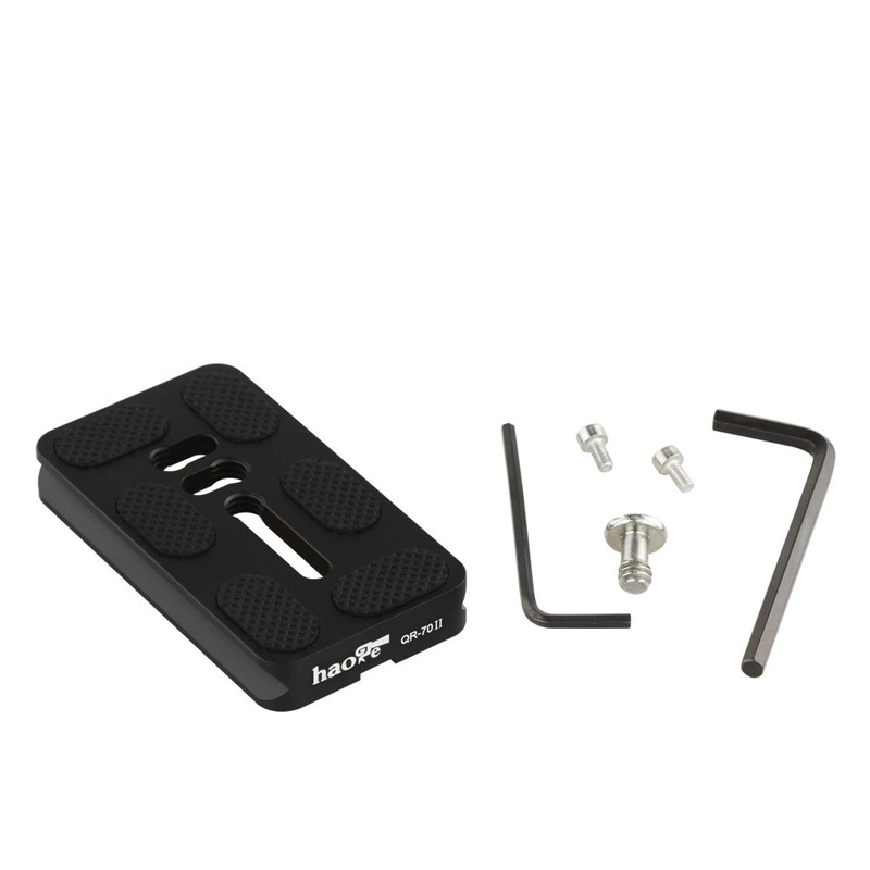 Haoge 64mm Screw Knob Clamp Adapter with 70mm QR Quick