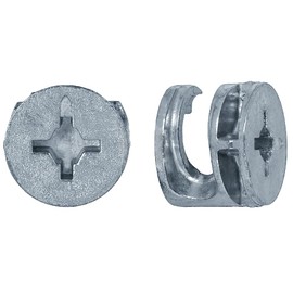 15mm Furniture Cam Lock Nuts Eccentric Connecter Fittings for Cabinet Drawer Wardrobe (Pack of 20)