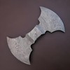 JNR Traders Damascus Double Headed Axe, Handmade Double Edge, Double