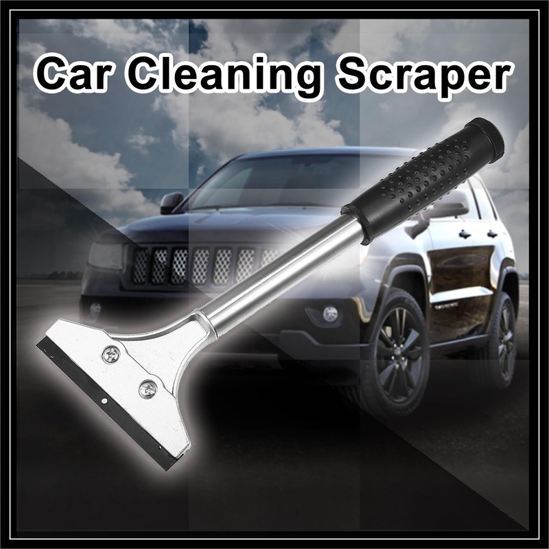 Hihaha Black Plastic Coated Handle Metal Blade Car Cleaning Ice