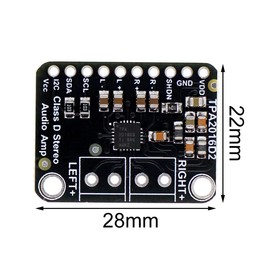 Audio Amplifier Module, TPA2016 2.8W Stereo Audio Amplifier Module, Class D I2C/AGC Control Mode Audio Module