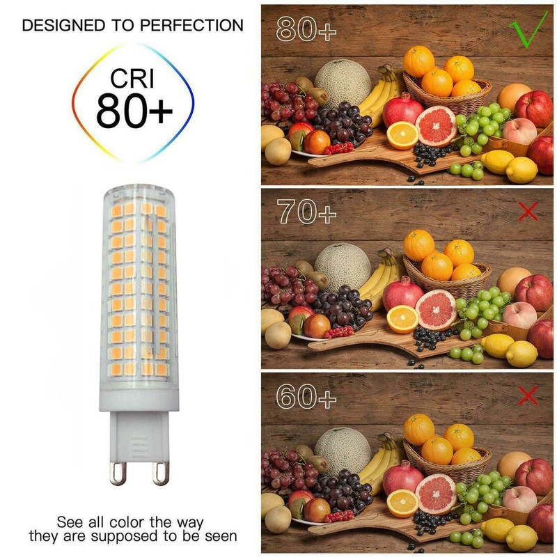 Lxcom Lighting G9 LED Corn Bulb Dimmable 2 Pack 15W