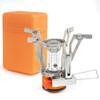 ASSRECT Camping Gas Stove, Portable Windproof Backpacking Stove with Piezo
