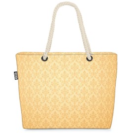 VOID Golden Wallpaper Beach Bag Shopper 58 x 38 x 16 cm 23L XXL Shopping Bag Travel Bag Beach Bag