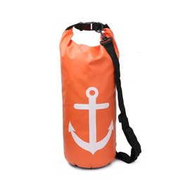 Sonia Originelli 10 Litre Anchor Waterproof Dry Bag Survival Bag, orange