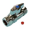 hep® 15MM Chrome ISOLATING Valve & Metal Lever Butterfly Handle