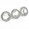 Yosoo 10pcs 30mm Clear Crystal Diamond Door Knobs Wardrobe Doorknob