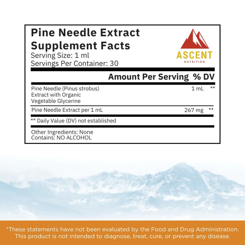 Ascent Nutrition Pine Needle Extract | Contains Naturally Occurring Shikimic