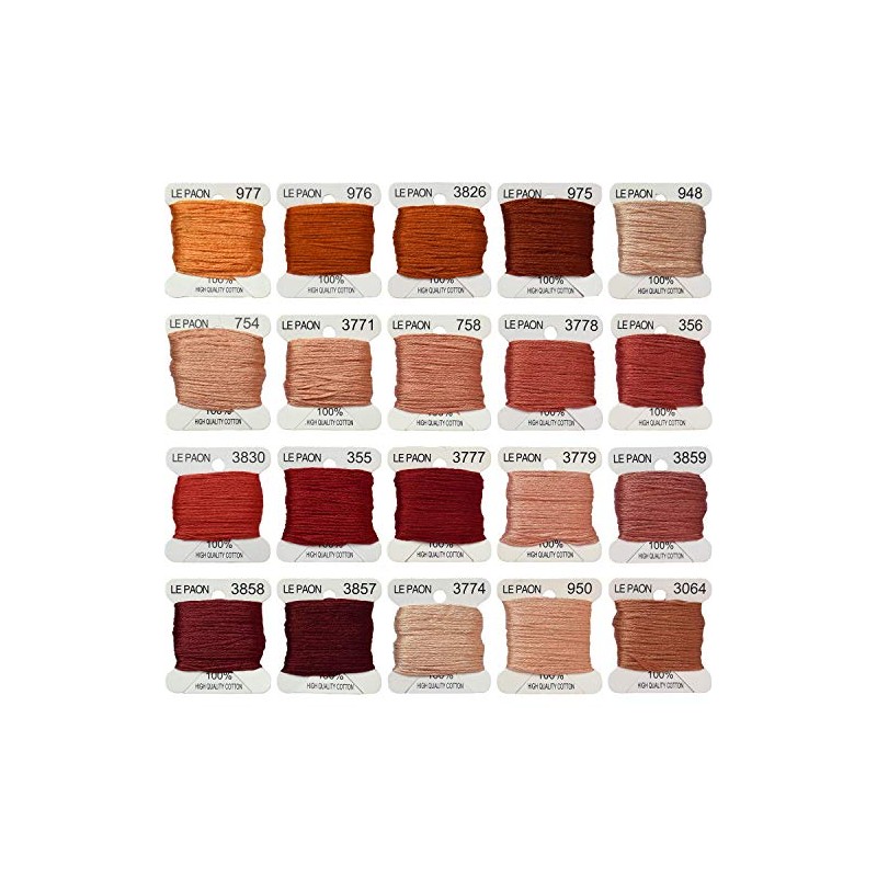 Premium Rainbow Color Embroidery Floss bobbins - Cross Stitch Threads