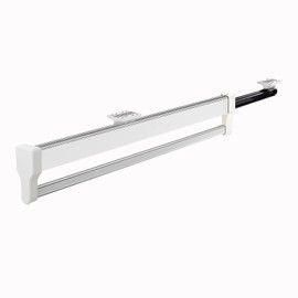 MAFAGE Asta appendiabiti estensibile e regolabile, ideale per appendere le grucce, 347 mm, bianco