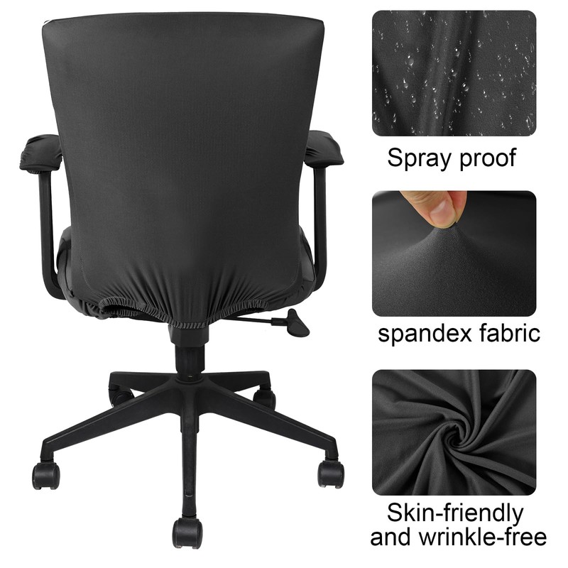 Tallew 4 Pcs Office Chair Covers Set Computer Universal Protective
