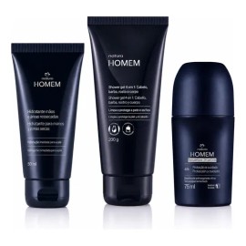 Kit Natura Homem Gel Ducha 4 En 1 + Desodorante + Crema