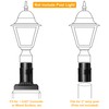 Lamomo Pier Mount Base with Dusk to Dawn Motion Sensor,