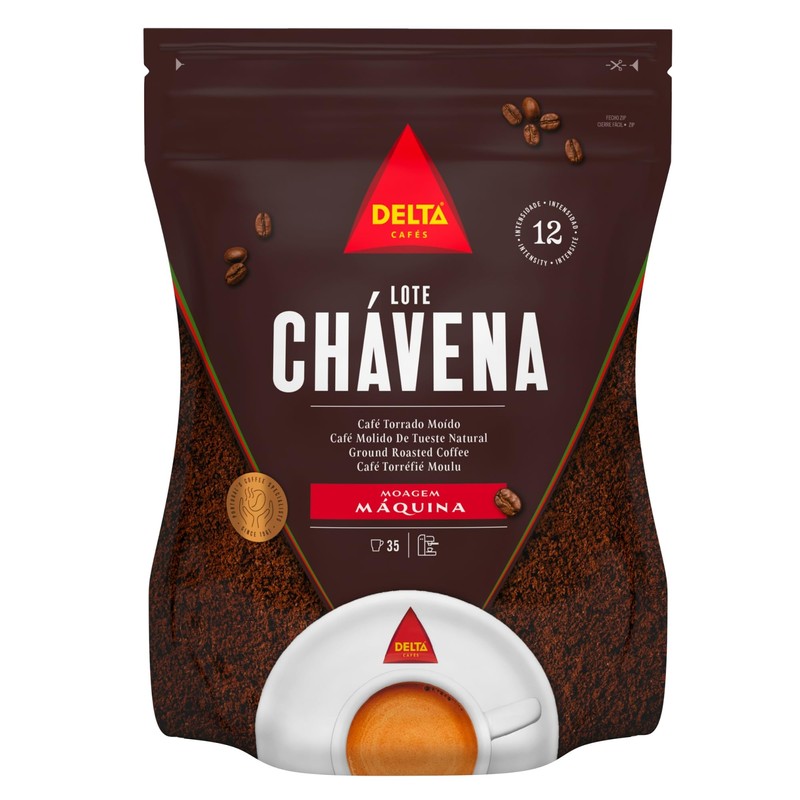Delta Cafés Lote Chávena Ground Coffee, Smooth and Delicious Medium