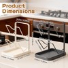 Kitchen Pot Lid Storage Rack, Double-Layer Pot Lid Organizer with