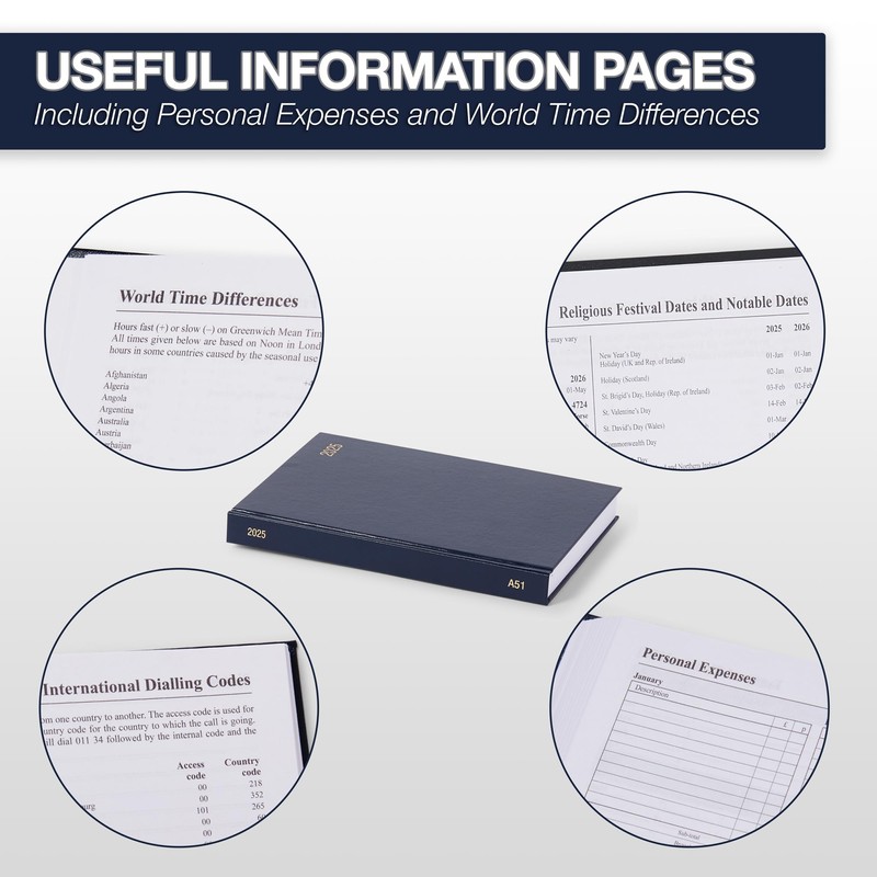 Morgan's Direct 2025 Early Edition A5 Diary Day Per Page