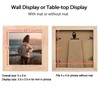KINLINK 4x4 Picture Frame, Natural Square Solid Wood Frames for