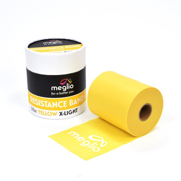 meglio Resistance Band 23 m Roll, Latex-Free Resistance Band Roll