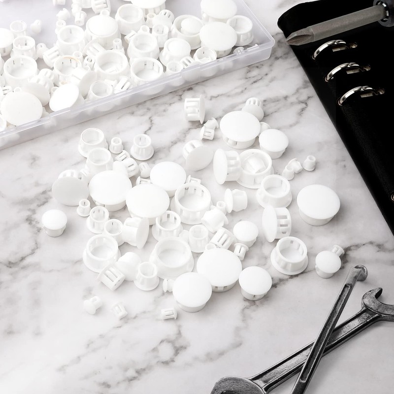 6 Sizes Plastic Hole Plugs, 3/16",1/4", 3/8", 1/2", 5/8", 3/4"