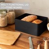 ZICOTO Beautiful Bread Box With Wooden Lid For Your Kitchen