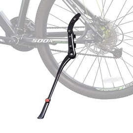 Rarapop Bike Kickstand Adjustable Bicycle Side Stand Aluminum Alloy Rear Mount Bicycle Kickstand for 24"-28" inch Mountain Bike/Road Bike