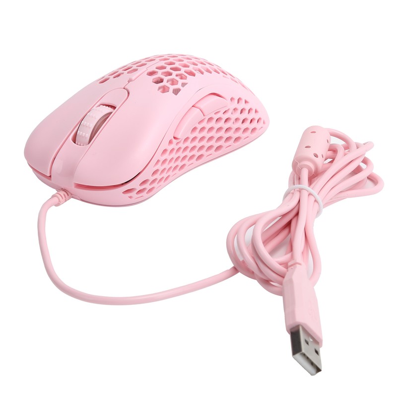 Wired Mouse Hollow Hole Design 3200dpi Lightweight NonSlip Optical Gaming