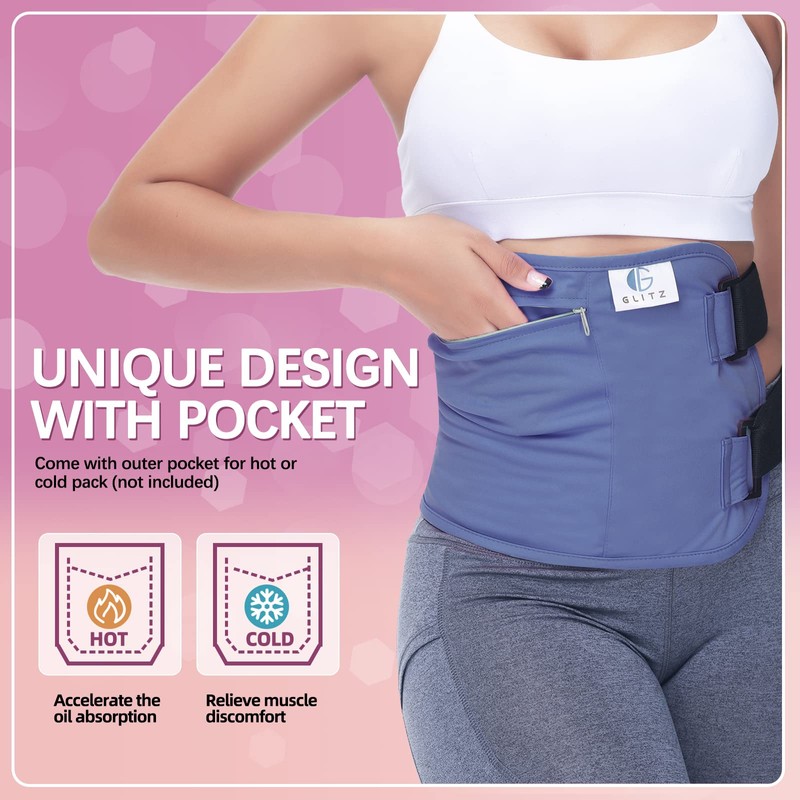 glitz glitz Neck Traction Device and Castor Oil Pack Wrap